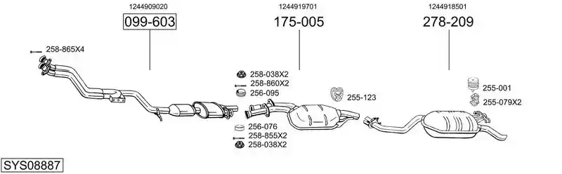 BOSAL SYS08887