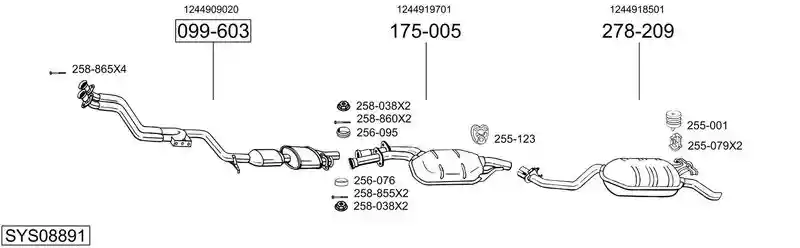 BOSAL SYS08891