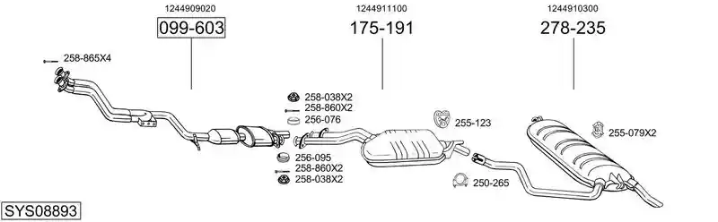 BOSAL SYS08893