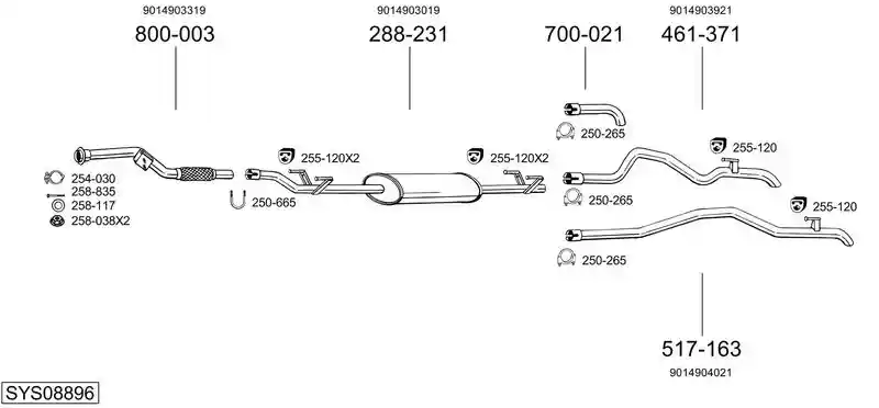 BOSAL SYS08896