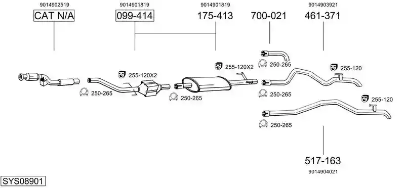 BOSAL SYS08901