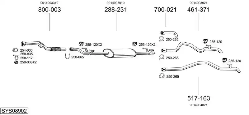 BOSAL SYS08902
