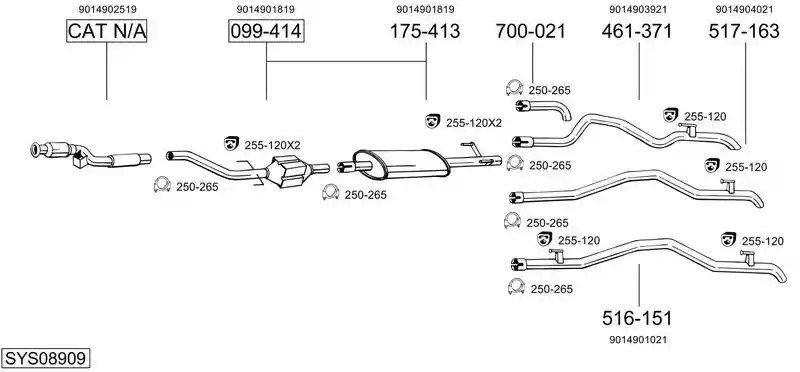 BOSAL SYS08909