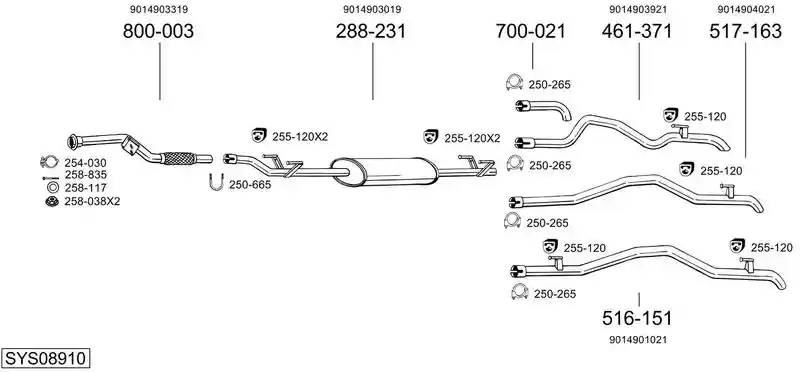 BOSAL SYS08910