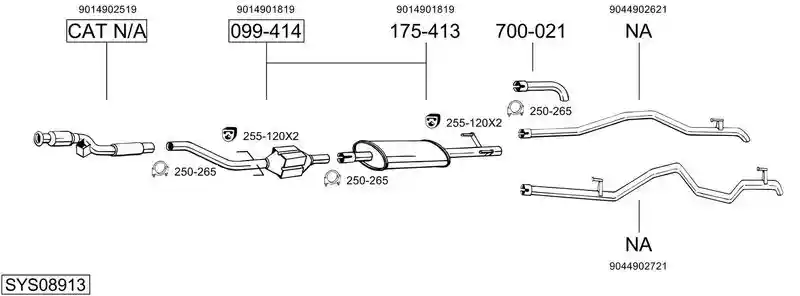 BOSAL SYS08913