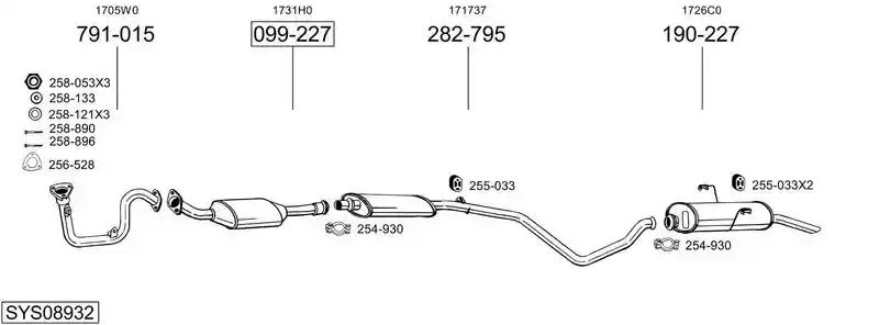 BOSAL SYS08932