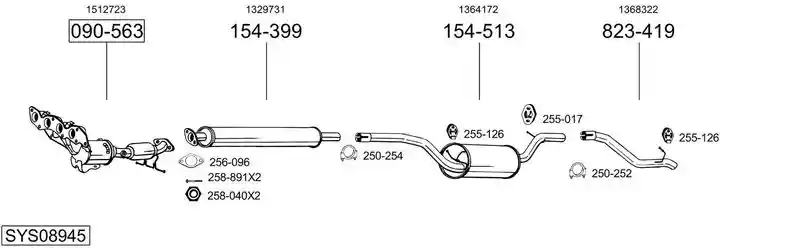 BOSAL SYS08945