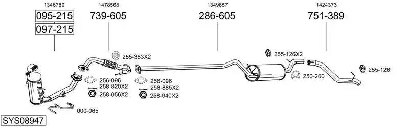 BOSAL SYS08947