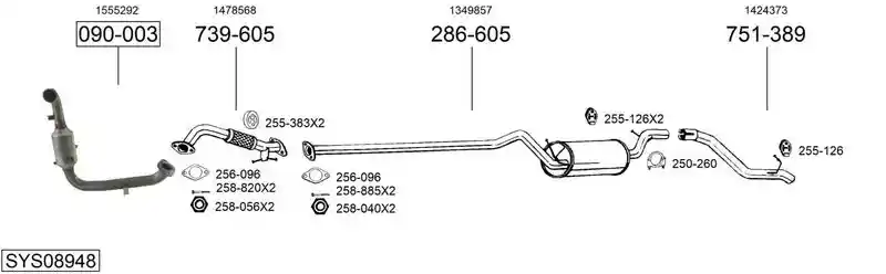 BOSAL SYS08948