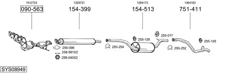 BOSAL SYS08949