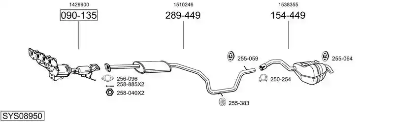 BOSAL SYS08950