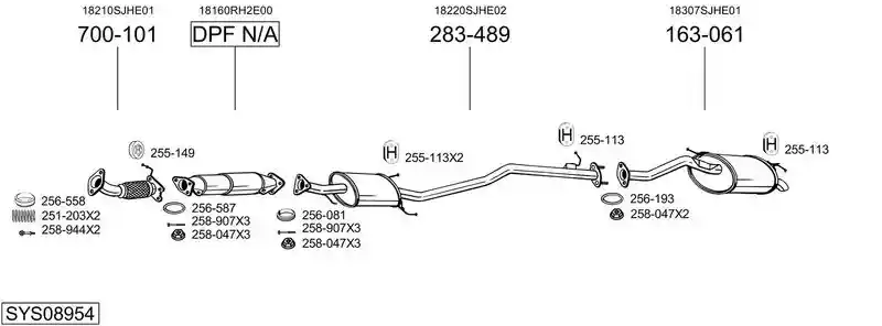BOSAL SYS08954