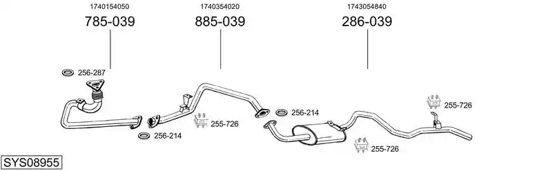 BOSAL SYS08955