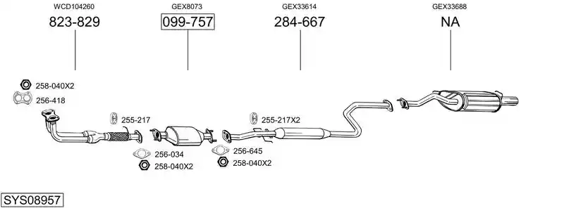 BOSAL SYS08957