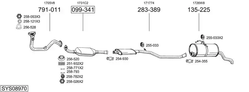 BOSAL SYS08970