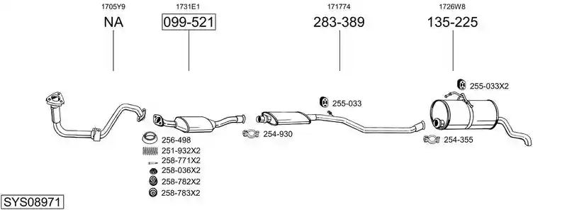 BOSAL SYS08971