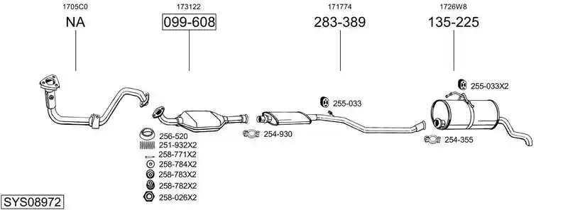 BOSAL SYS08972