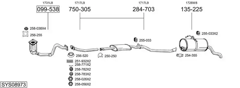 BOSAL SYS08973