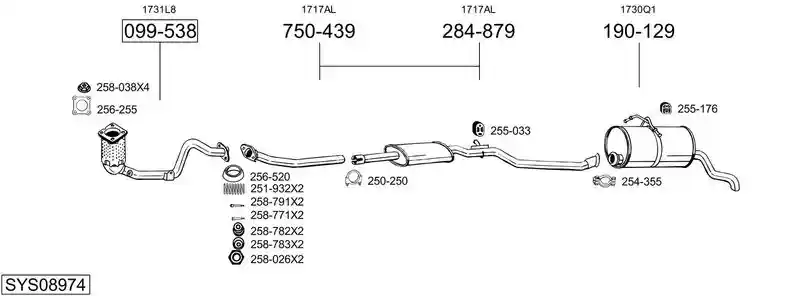 BOSAL SYS08974
