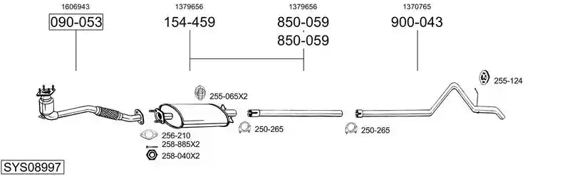 BOSAL SYS08997