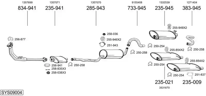 BOSAL SYS09004
