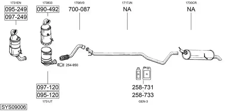 BOSAL SYS09006