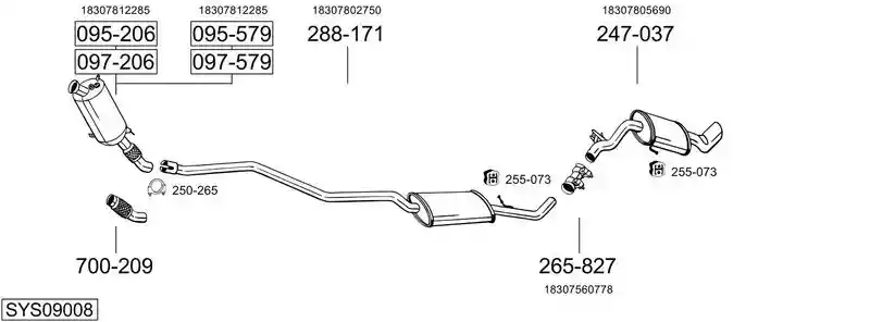 BOSAL SYS09008