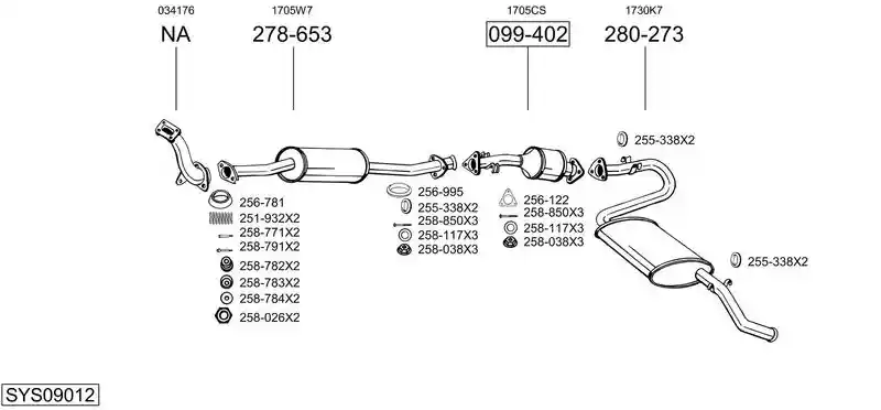 BOSAL SYS09012