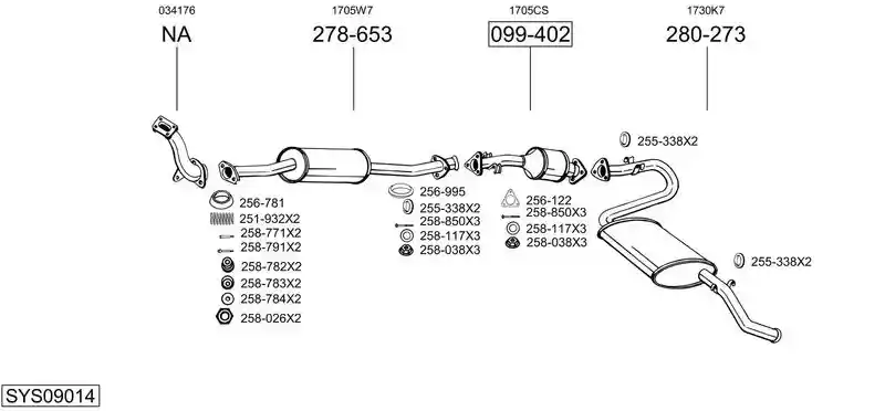 BOSAL SYS09014