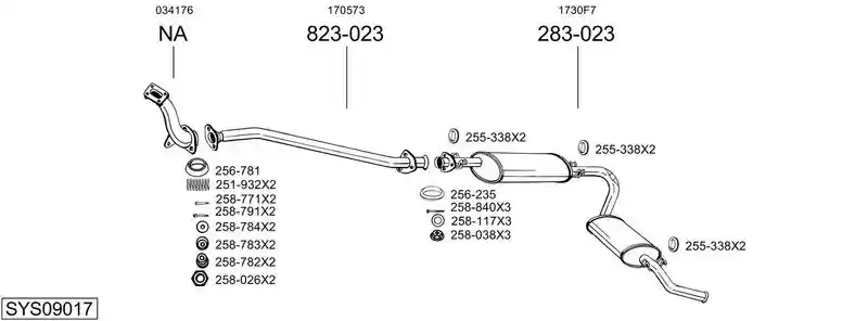 BOSAL SYS09017