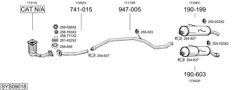 BOSAL SYS09018
