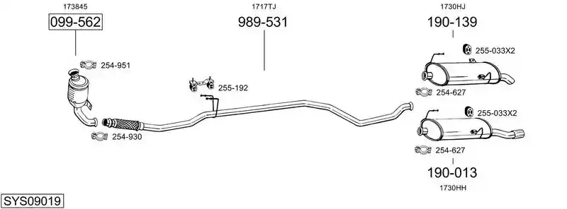 BOSAL SYS09019