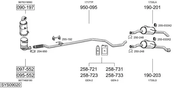 BOSAL SYS09020