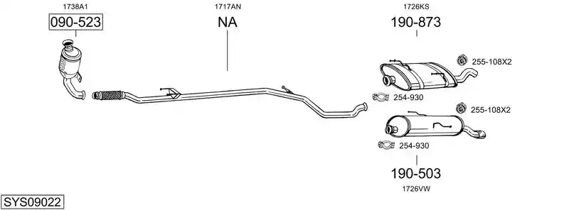 BOSAL SYS09022