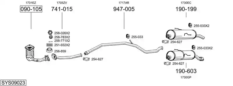 BOSAL SYS09023