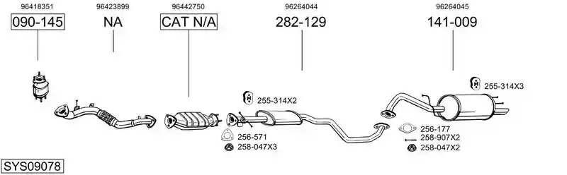 BOSAL SYS09078