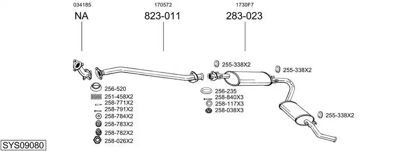 BOSAL SYS09080