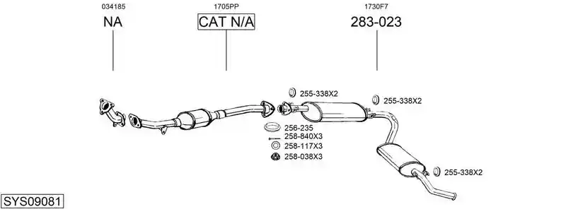 BOSAL SYS09081