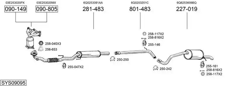 BOSAL SYS09095