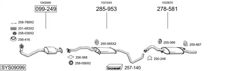BOSAL SYS09099