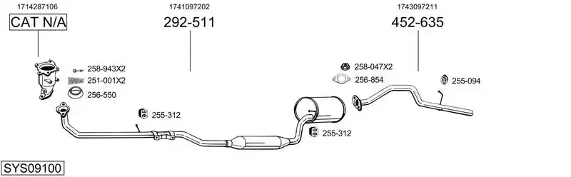 BOSAL SYS09100
