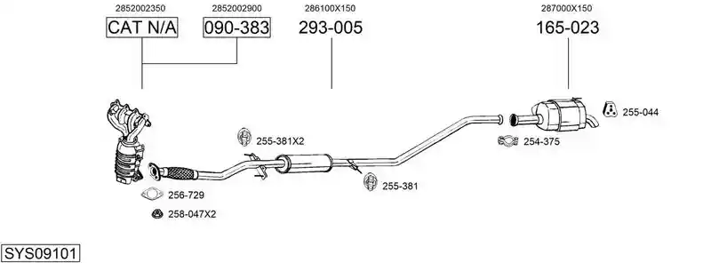 BOSAL SYS09101