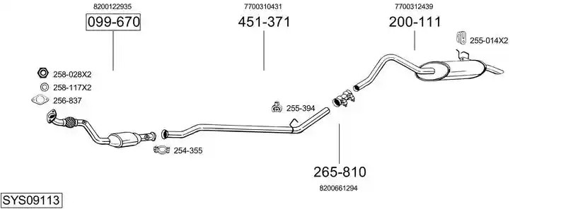 BOSAL SYS09113