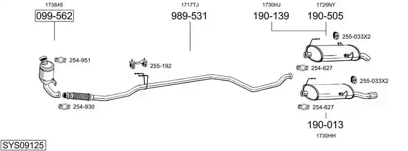 BOSAL SYS09125