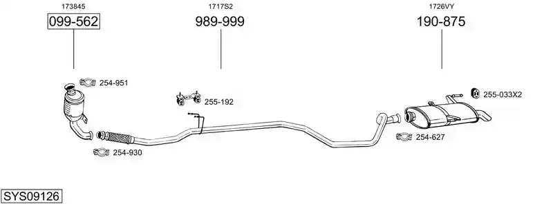 BOSAL SYS09126
