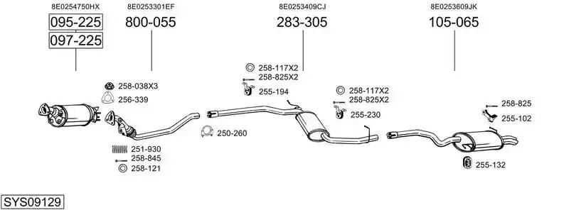 BOSAL SYS09129