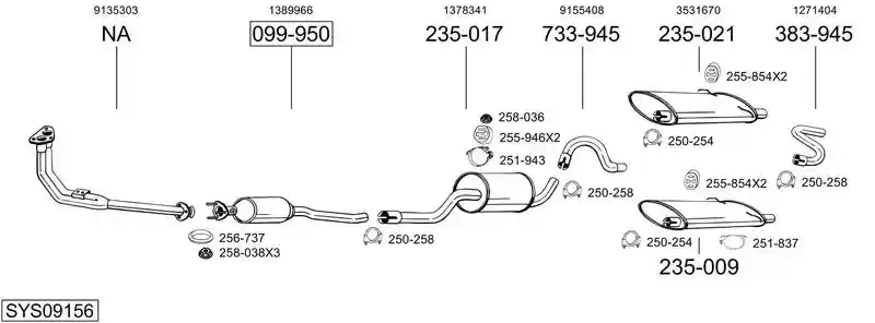 BOSAL SYS09156
