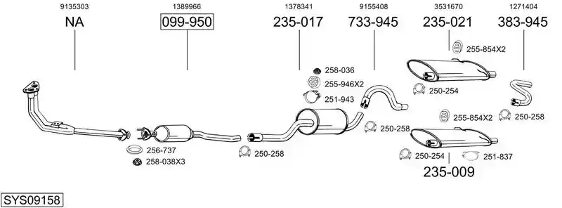 BOSAL SYS09158