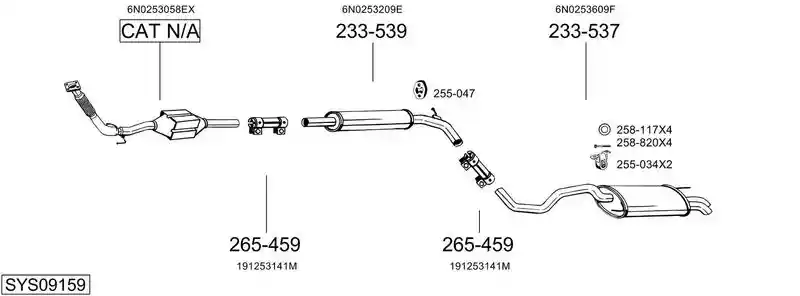 BOSAL SYS09159