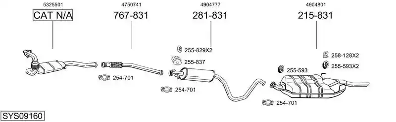 BOSAL SYS09160